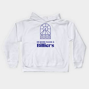 Billiers in pause mode - Brittany Morbihan 56 Sea Holidays Beach Kids Hoodie